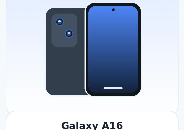 Galaxy A16 — изображение модели телефона