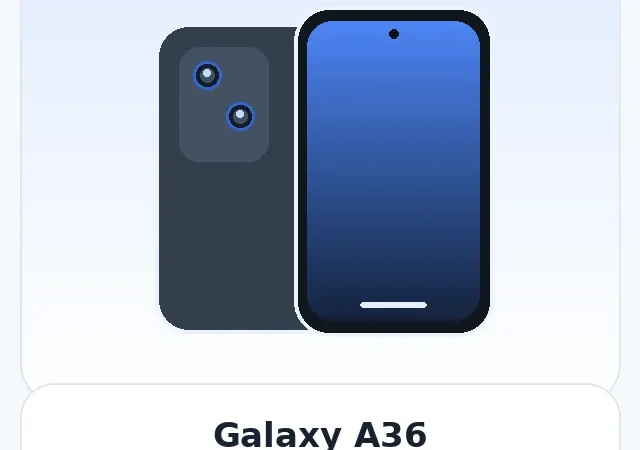 Galaxy A36 — изображение модели телефона