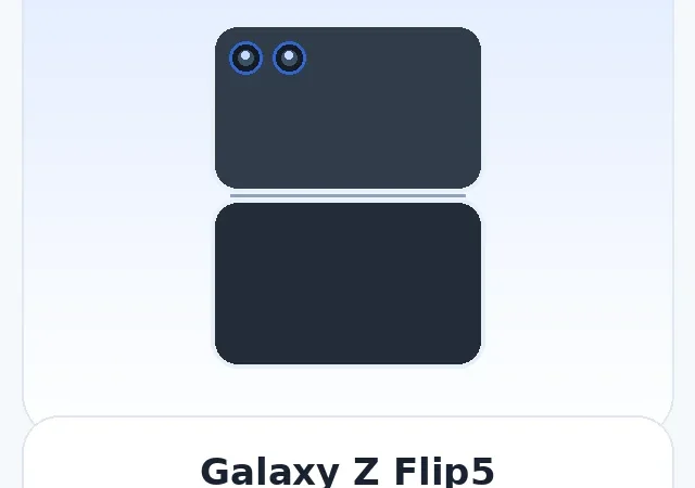 Galaxy Z Flip5 — изображение модели телефона