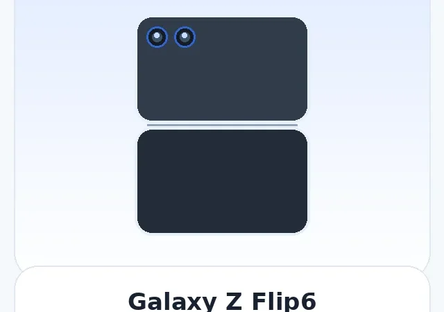 Galaxy Z Flip6 — изображение модели телефона