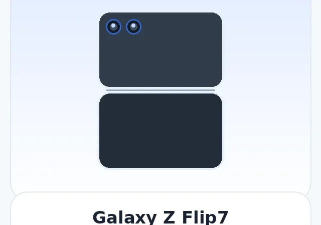 Galaxy Z Flip7 — изображение модели телефона
