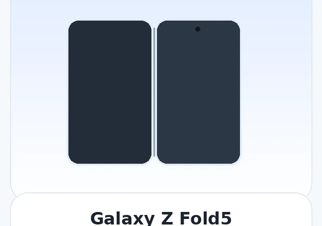 Galaxy Z Fold5 — изображение модели телефона