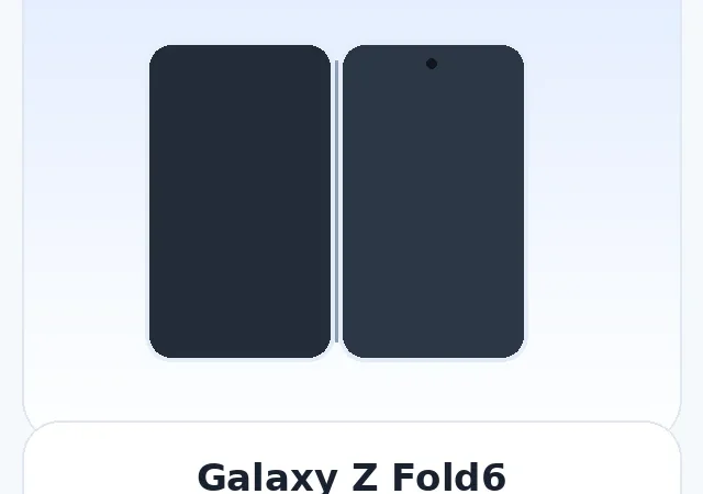 Galaxy Z Fold6 — изображение модели телефона