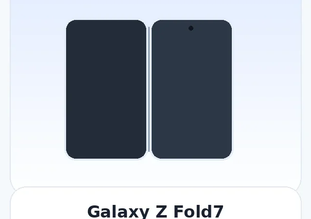 Galaxy Z Fold7 — изображение модели телефона