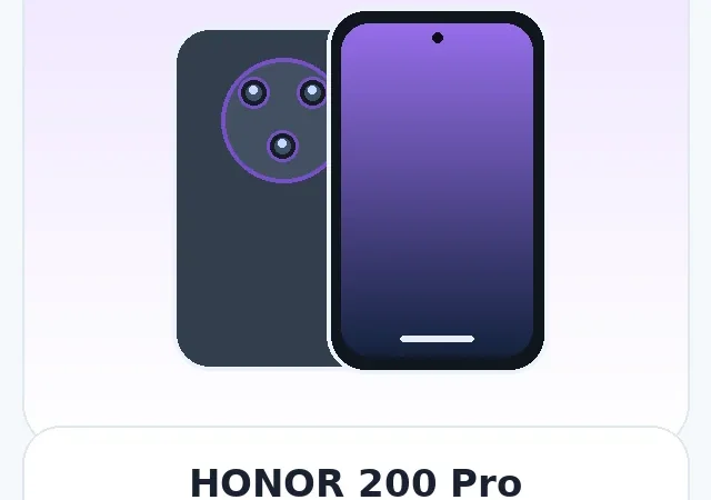 HONOR 200 Pro — изображение модели телефона