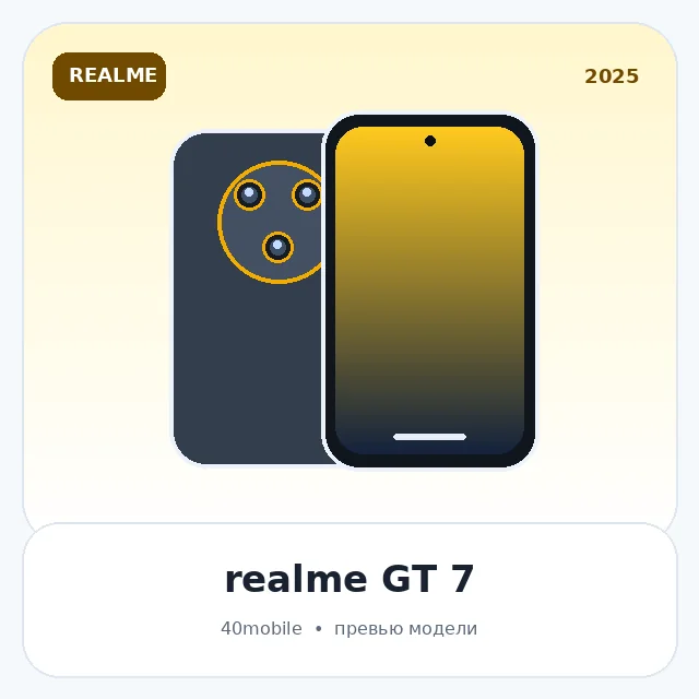 realme GT 7 — изображение модели телефона