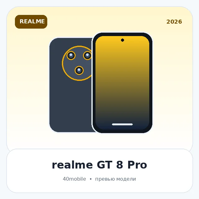 realme GT 8 Pro — изображение модели телефона