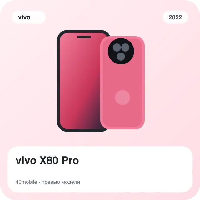 vivo X80 Pro — изображение модели телефона