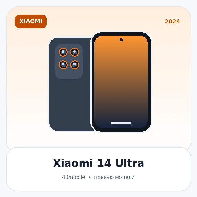 Xiaomi 14 Ultra — изображение модели телефона