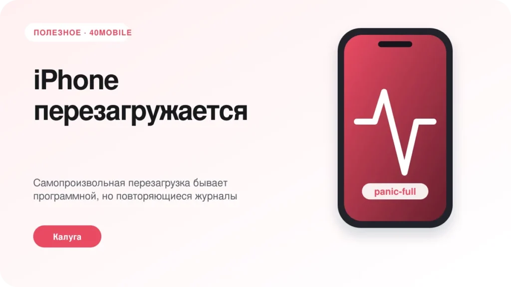 iPhone перезагружается: что означают журналы panic-full — полезная статья 40mobile в Калуге