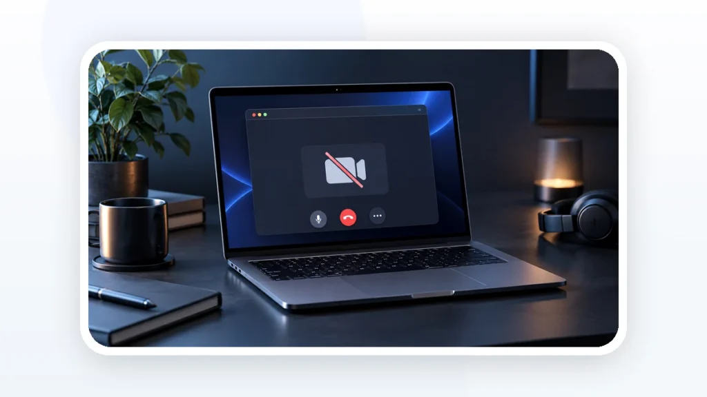 Иллюстрация к статье «Камера MacBook недоступна в видеозвонке: разрешения и проверка»