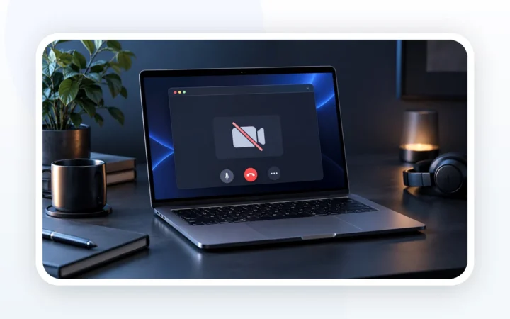 Иллюстрация к статье «Камера MacBook недоступна в видеозвонке: разрешения и проверка»