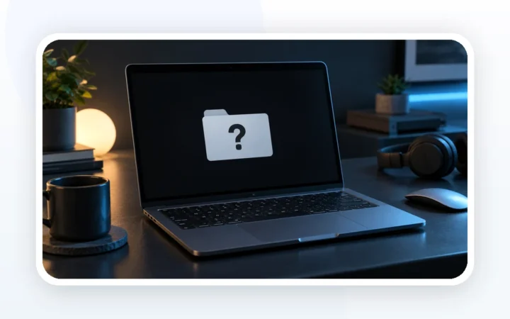 Иллюстрация к статье «MacBook показывает папку с вопросительным знаком: что означает симптом»