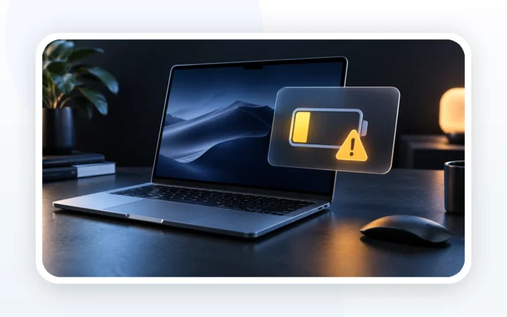 Иллюстрация к статье «MacBook просит «Обслуживание аккумулятора»: как понимать сообщение»