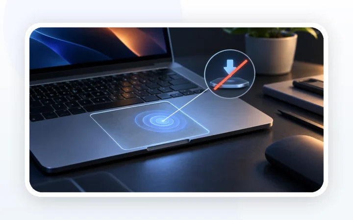 Иллюстрация к статье «Трекпад MacBook перестал нажиматься: настройки или механическая проблема»